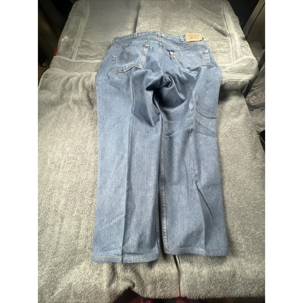 Levis Jeans Mens 40x30 Blue 550‎ Relaxed Straight Fit Denim 100% Cotton